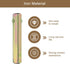 uxcell 2Pcs Door Knob Spindle, Spare Door Handle Spindle Bar, 60mm Long Door Spindle Replacement Door Handle Parts for 7mm Thick Doors, Gold...
