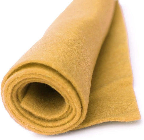 Old Gold - Wool Felt Oversized Sheet - 20% Wool Blend - 1 12x18 inch Sheet...