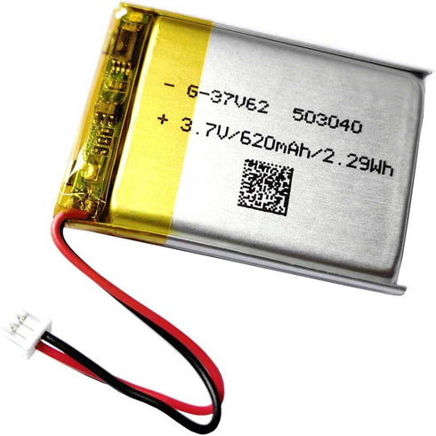 3.7V 503040 Battery 620mAh for Cozmo Vector Robot Battery Replacement,SkyBell HD WiFi Video Doorbell Battery Replacement,Flysight FPV Watch? Wirel...