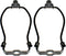 6 Inch Lamp Shade Harp Holder OZXNO 2-Pack Heavy Duty Horn Frame Lamp Shade Bracket with Light Base and Solid Lamp Finial DIY Lighting Replacement...