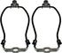 6 Inch Lamp Shade Harp Holder OZXNO 2-Pack Heavy Duty Horn Frame Lamp Shade Bracket with Light Base and Solid Lamp Finial DIY Lighting Replacement...