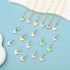 18 Pcs Acrylic Butterfly Necklace Earrings Set Acrylic Butterfly Pendant Necklace Hoop Butterfly Earrings Colorful Butterfly Jewelry Set Cute Jewe...