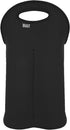 BUILT 2B-BLK 2-Bottle Stain Resistant Neoprene Wine/Water Bottle Carry Tote, Black...