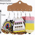 3 Pairs Teacher Pencil Earring Teacher Leather Dangle Earrings Set Colorful Pencil Ruler Apple Rainbow Print Leather Earrings for Women Gifts Jewe...