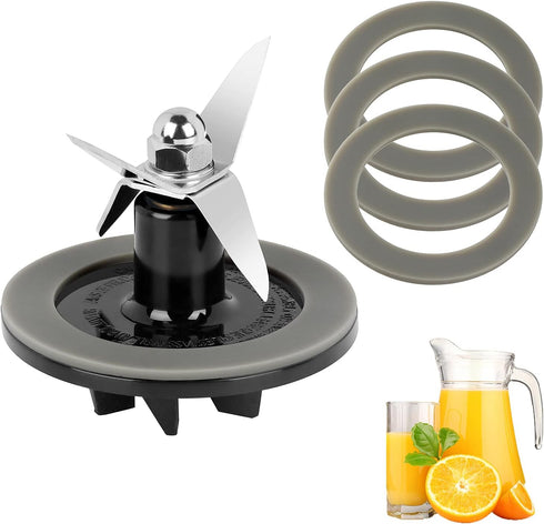Replacement Parts Blender Blade Assembly with 3 Pieces Blender Gaskets?Fit for Cuisinart CBT-500, SB5600, CB600...