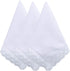 COCOUSM Womens Handkerchiefs White Cottom Crochet Lace Bridal Wedding Hankies 6 Pieces...