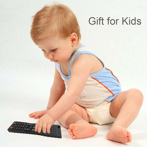Baby Teether Toys Soft Remote Control Shape Teething Toy for Babies, Silicone Chew Toy Teething Relief Early Educational Sensory Toys for Boys and...