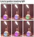 Mini Bunny Night Light, Portable LED Table Light, Cute Rabbit Foldable USB Rechargeable Reading Light Bedroom Children's Bedside Study (Blue Rabbi...
