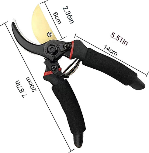 Heavy Duty Bypass Pruning Shears Gardening Manual Pruning Shears Plant Shears Flower Shears Best Gardening Shears, Tree Pruners Cutting Branches H...