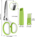 Scissors Herb Stripper Tools Kits 5-Blades Stainless Steel Scissors with Kitchen Herb Stripping Tool, Safe Cover, Cleaning Comb Multipurpose Kitch...