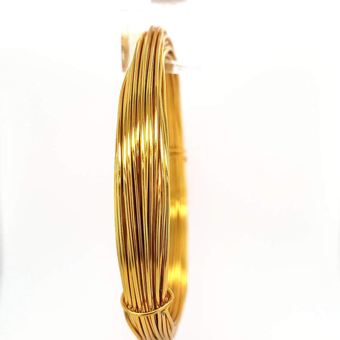 32.8 Feet Aluminum Wire Gold Color 1.5MM/15 Gauge by CRAFT WIRE...