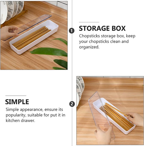 Cabilock Flatware Tray With Lid Kitchen Drawer Organizer With Lid And Drainer Plastic Kitchen Cutlery Tray and Utensil Storage Container with Cove...