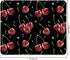 Cherry Print Black Mouse Pads,Funky Cherry Personalized Mouse Mat Design,Small Mouse pad for Desk Home Office Gaming Working,Home Decor Accessorie...
