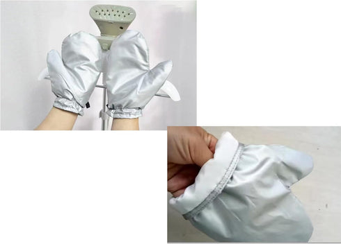 Garment Steamer Ironing Gloves, 2PCS Flexible Anti Steam Gloves, Heat Resistant Waterproof Protective Ironing Glove for Garment Steamer (Style A)...