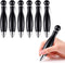 Short Fat Pens 7 Pcs Ergonomic Mini Pens For Tremor Arthritis Handicap Parkinson Cute Mini Pen Elegant Fat Pens Black Ink...