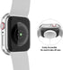 BHARVEST 2 Pack Hard PC Case Compatible with Apple Watch SE 2022/Series 6/5/4/SE 44mm, Case with Tempered Glass Screen Protector Overall Bubble-Fr...