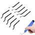 Deburring Blades Set of 10 Pcs BS1010,Deburring Tool Kit, High Speed Steel,Precision Edge Burr Removal on Metal, Aluminum, Copper, Resin Art,Plast...