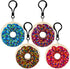2.75" Squishy Sensory Colorful Backpack Clips or Keychains, 4 ct (Squish Donut, 4 ct)...