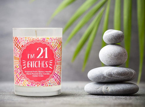21st Birthday Gift for Her | I'm 21 | Funny Scented Candle Gift for Daughter, Son, BFF, Sister, Best Friend, Cousin, 21 Year Old Birthday Candles ...