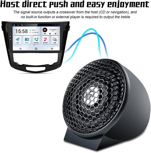 2pcs Car Tweeter Loudspeaker 150W 4Ohm Audio Subwoofer Silk Film for Car Modification Car Audio Modification Nondestructive...