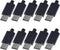 10Set USB 3.1 Type C Male Connector 24 Pin Welding Data Line Interface 24P PCB Board Support Module (Black)...