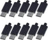 10Set USB 3.1 Type C Male Connector 24 Pin Welding Data Line Interface 24P PCB Board Support Module (Black)...