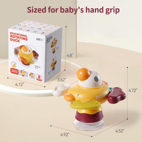 Baby Suction Cup Spinner Toy for Toddlers 1-3 Infant Sensory Montessori High Chair Bath Toys-Fine Motor Skills Learning Activities Gifts for 6 9 1...