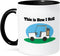 3dRose This Is How I Roll Cart Golfing Design Two Tone Mug, 11 oz, Black/White...
