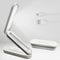 Foldable LED Table Desk Lamp, Adjustable Portable Reading Night Light - 3 Light Settings, Compact & Rechargable USB for Bedroom, Office, School (W...