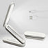 Foldable LED Table Desk Lamp, Adjustable Portable Reading Night Light - 3 Light Settings, Compact & Rechargable USB for Bedroom, Office, School (W...