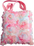 Reusable pink fabric gift bags cute Set of 2 with handles washable floral bags for women 10x10 inches for wedding flower girls birthdays ballerina...