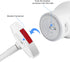Clip Mount for Eufy Baby Monitor Camera, Flexible Gooseneck Baby Monitor Holder for Crib without Tools or Wall Damage - White...