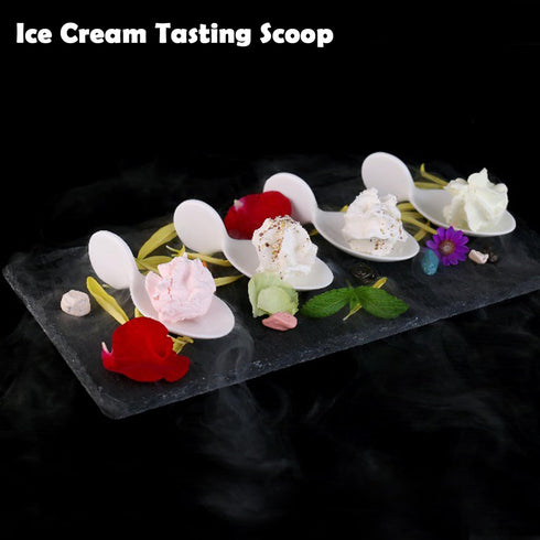 10Pcs Porcelain Tasting Spoons,Caviar Spoons,Sample Spoons for Tasting,4inch Fish Shape Appetizer Plates,Dishwasher Safety,Dessert Tasting Spoons,...