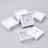 BENECREAT 6Pcs White Gemstone Display Box with Sponge Cushion Gift Boxes Clear Window Box for Jewelry, Diamond Gift Packing?2.8"x2.8"x0.8"?...