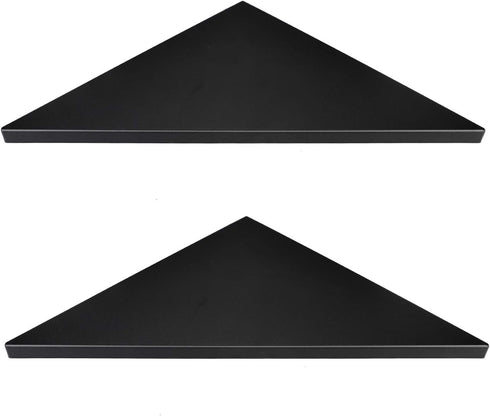 evron Corner Mounting Shelf,Easy to Install Wall Corner Shelf,Frosting Pattern Right-Angled,Set of 2...