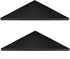 evron Corner Mounting Shelf,Easy to Install Wall Corner Shelf,Frosting Pattern Right-Angled,Set of 2...