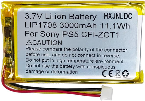 DC 3.7V 3000mAh LIP1708 Rechargeable lithium-ion battery for Sony Playstation 5 Dualsense PS5 Wireless Controller CFI-ZCT1 W B U Replace Battery P...