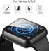 Misxi 2 Pack PC Case with Tempered Glass Screen Protector Compatible with Apple Watch Series 9 (2023) Series 8 Series 7 41mm, Ultra-Thin Scratch R...