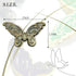 4PCS Butterfly Journal Notebook Clip, Traveler's Binder Clips, Antique Travelers Notebook Accessories, Vintage Book Page Hold Clamps for Home Offi...