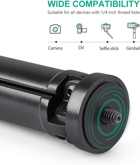Zeadio Metal Mini Tripod, Max Load 20kg/44lb, Desktop Tabletop Stand Tripod, Fits for Smooth 4, Crane Plus, Crane 2, Osmo Mobile, Ronin-S, Vimble ...