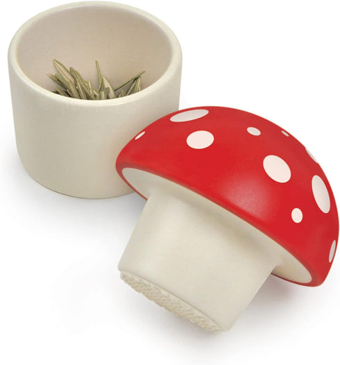 Genuine Fred MERRY MUSHROOM Herb Grinder, Red/White, 3 inches...