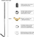 Adjustable Battery Hold Down,Universal Crossbar with 8''length,18-8 (304) Stainless Steel J bolt sets...