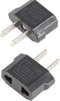 ANRANK E-U4113619AK European to USA American Outlet Plug Adapter (Black, 2-Pack)...