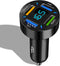 USB Car Charger, 22.5W 4 Ports USB Fast Car Charger, USB Car Charger Fast Charge Car Charger Adapter QC3.0 & 2.4A Compatible with iPhone & Android...