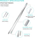 2Pcs Kitchen Tweezers Tongs, Cooking Tweezers, Chef Tweezers Tongs for Cooking, Long Handle Food Tweezers for Plating, Stainless Steel Culinary Tw...