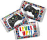 Game On! Video Gamer Birthday Party Mini Chocolate Candy Bar Sticker Wrappers for Kids, 45 1.4" x 2.6" Wrap Around Labels by AmandaCreation, Great...
