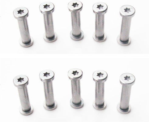 EDC Pocket Knives Handle Pivot Pin Screw Rivets, Folding Knife Gripes Shaft Fasteners,DIY Knife Handle Studs,Pack of 10pcs...