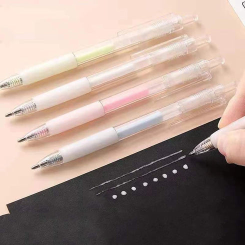 6pcs Ball Point Adhesive Glue Pen with 6PCS Extra Glue Refills, Kids-Friendly Precise Apply and Easy Control, Quick Dry Glue Pen for Crafting, Scr...