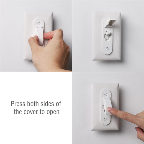 Wall Switch Guard, Child Proof Light Switch Cover Guard | Toggle Style | Light Switch Protection | Keep Toggle Switch in On or Off Position | 2 Pa...