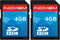 INDMEM SD Card 4GB SDHC Class 4 Flash Memory Card 4 GB Digital Camera Cards 2 Packs...